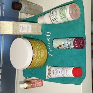 Skincare lot Kiehl's calendula hydration mask Fresh Kombucha essence FAB rescue